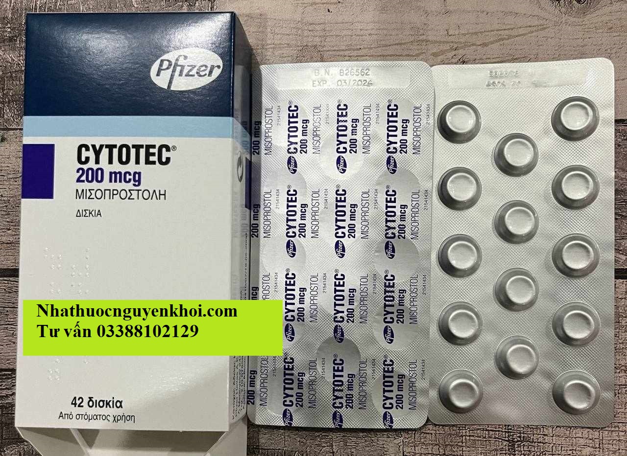 Thuốc Cytotec 200mcg Misoprostol giá bao nhiêu mua ở đâu