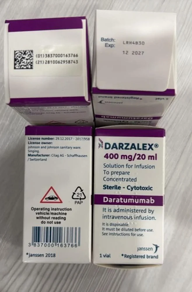 Thuốc Darzalex Daratumumab 400mg/ 20ml giá bao nhiêu?