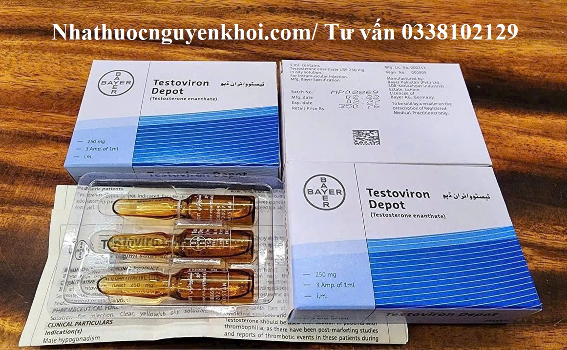 Thuốc Testoviron Depot 250mg giá bao nhiêu mua ở đâu?