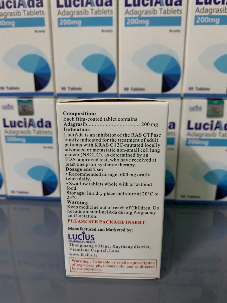 Thuốc LuciAda Adagrasib 200mg giá bao nhiêu mua ở đâu?