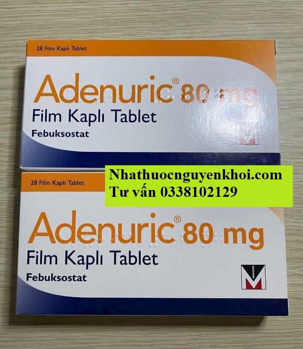 Thuốc Adenuric 80mg Febuxostat giá bao nhiêu mua ở đâu?