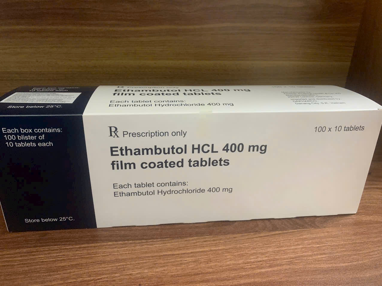 Thuốc Ethambutol HCL 400 mg giá bao nhiêu mua ở đâu?