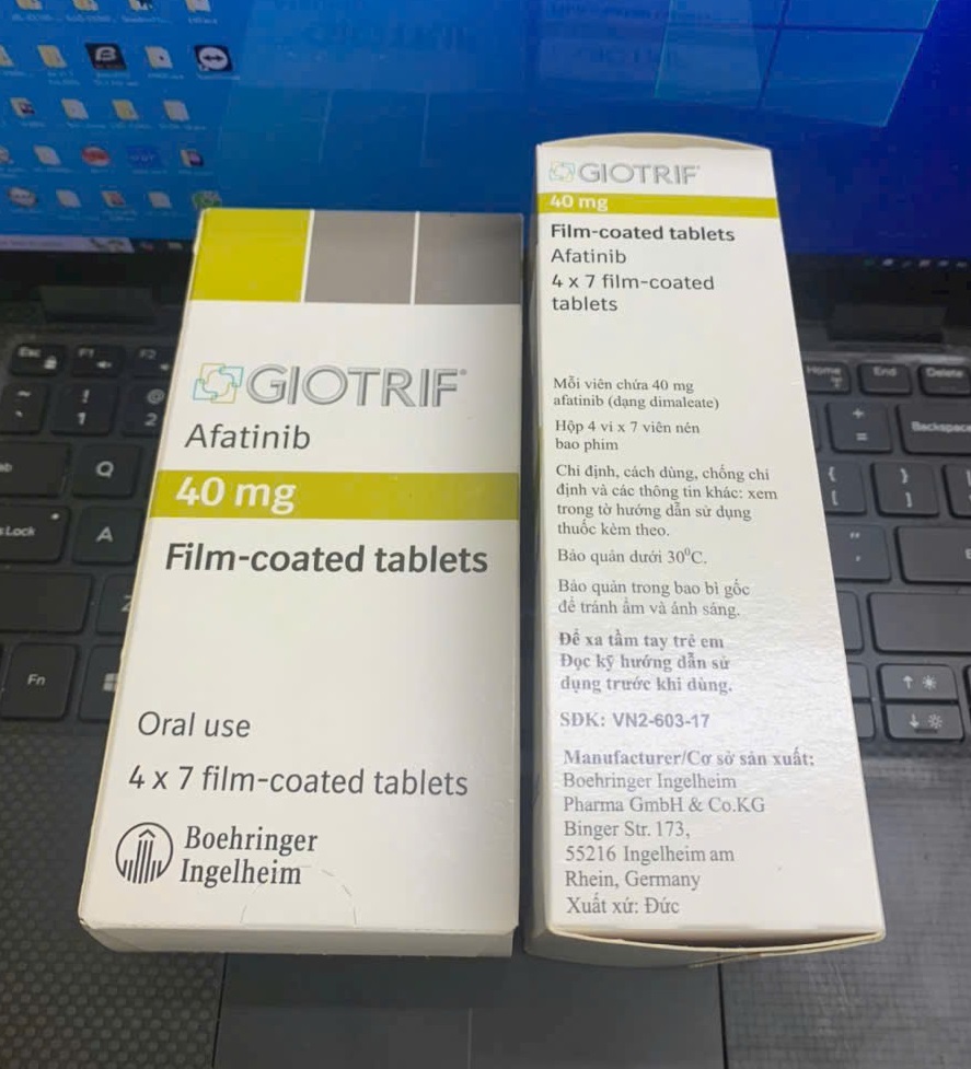 Thuốc Giotrif Afatinib 30mg, 40mg giá bao nhiêu?