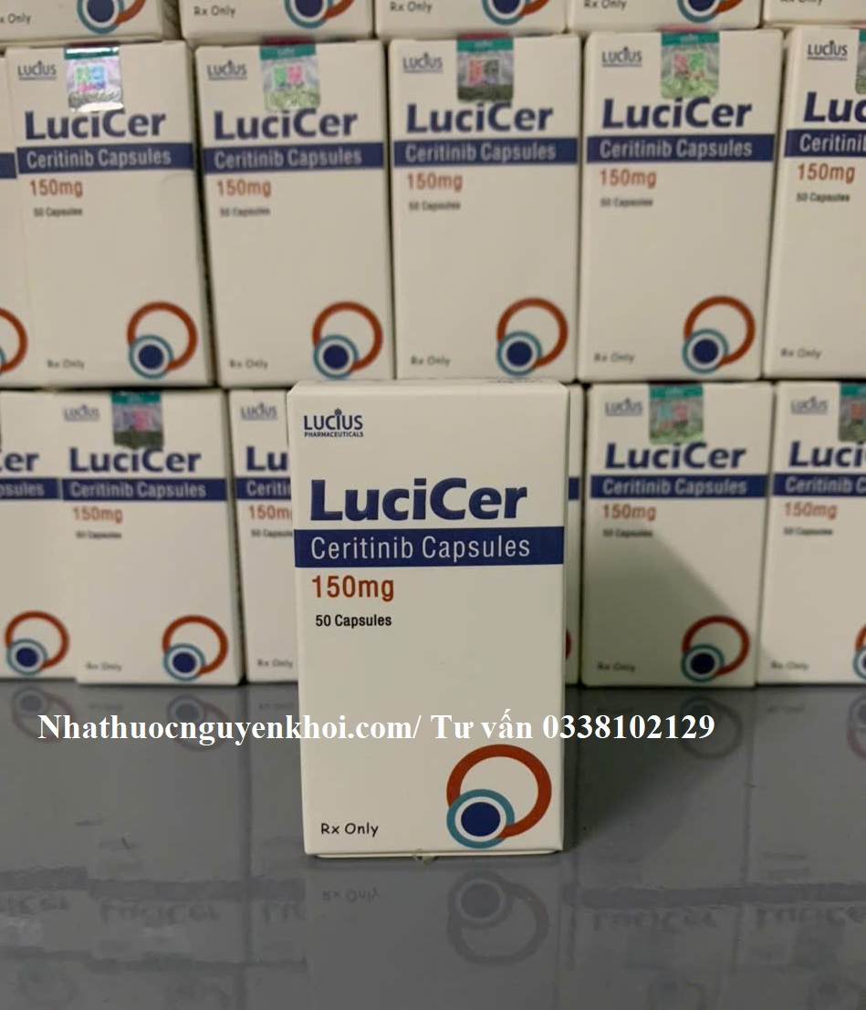 Thuốc LuciCer Ceritinib 150mg giá bao nhiêu?