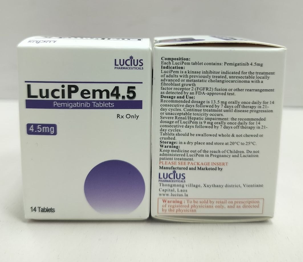 Thuốc LuciPem Pemigatinib 4.5mg giá bao nhiêu?