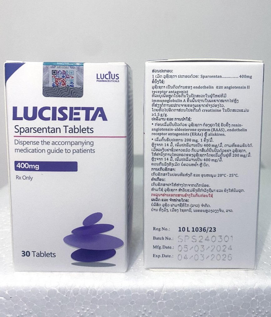 Thuốc LuciSeta Sparsentan 200mg, 400mg giá bao nhiêu?