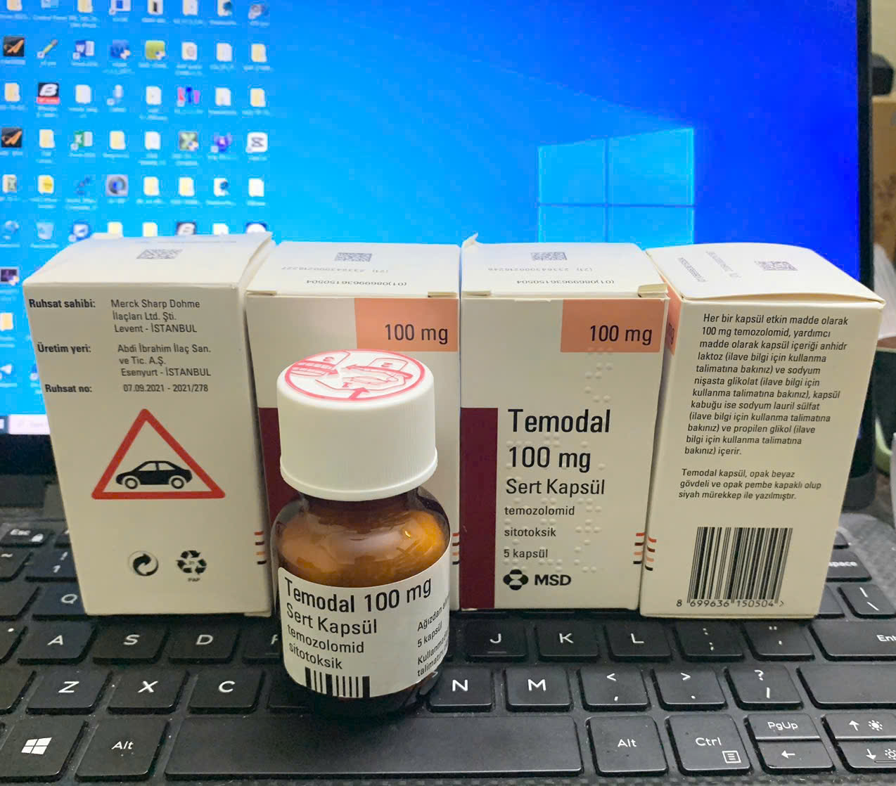 Thuốc Temodal Temozolomide 100mg giá bao nhiêu?