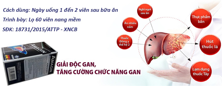 Amagin giải độc gan tăng cường chức năng gan