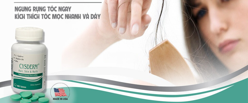 Cysderm - Viên uống ngừa rụng tóc nhập khẩu Mỹ