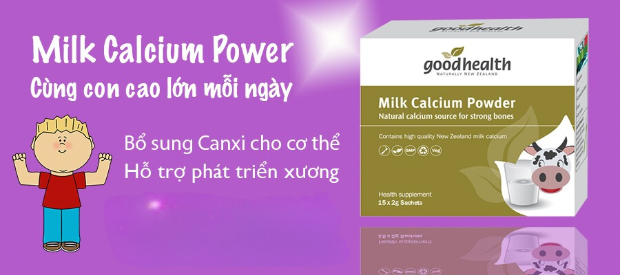 Milk Calcium Power bổ sung canxi cho trẻ nhỏ