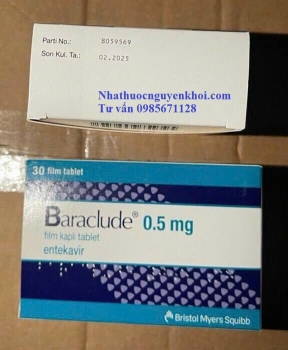 Thuốc Baraclude 0.5mg Entecavir giá bao nhiêu mua ở đâu?