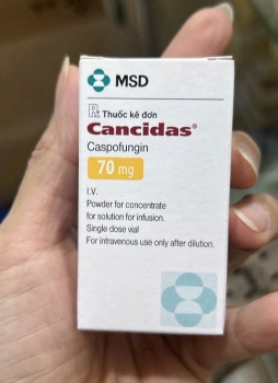 Thuốc Cancidas Caspofungin 70mg giá bao nhiêu?