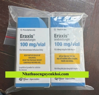 Thuốc Eraxis Anidulafungin 100mg/vial giá bao nhiêu mua ở đâu?