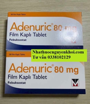 Thuốc Adenuric 80mg Febuxostat giá bao nhiêu mua ở đâu?