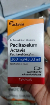 Thuốc Paclitaxelum Actavis 260mg/43,33ml giá bao nhiêu?