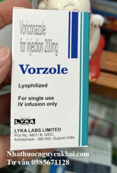 Thuốc Vorzole Voriconazole 200mg giá bao nhiêu mua ở đâu?
